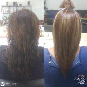 צביעת שיער לפני או אחרי החלקת שיער