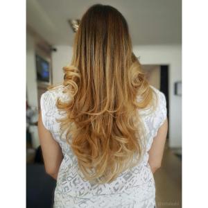 אומברה טבעי לשיער ארוך בעפולה אורטל אדרי עיצוב שיער