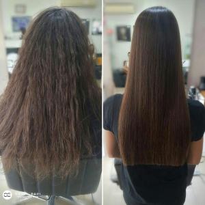 החלקת שיער לשיער פגום בעמקים